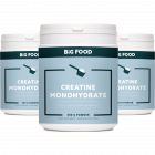Big Food - (3x) Creatine Poeder Monohydrate - 500g - Voordeelbundel