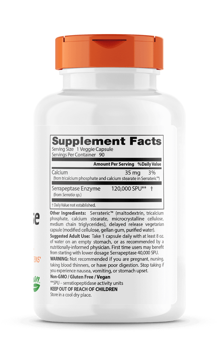 Doctor's Best Serrapeptase 120.000- 90 caps | Best Price