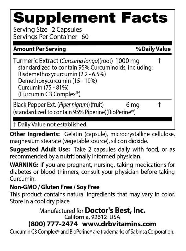 Doctor's best curcumin