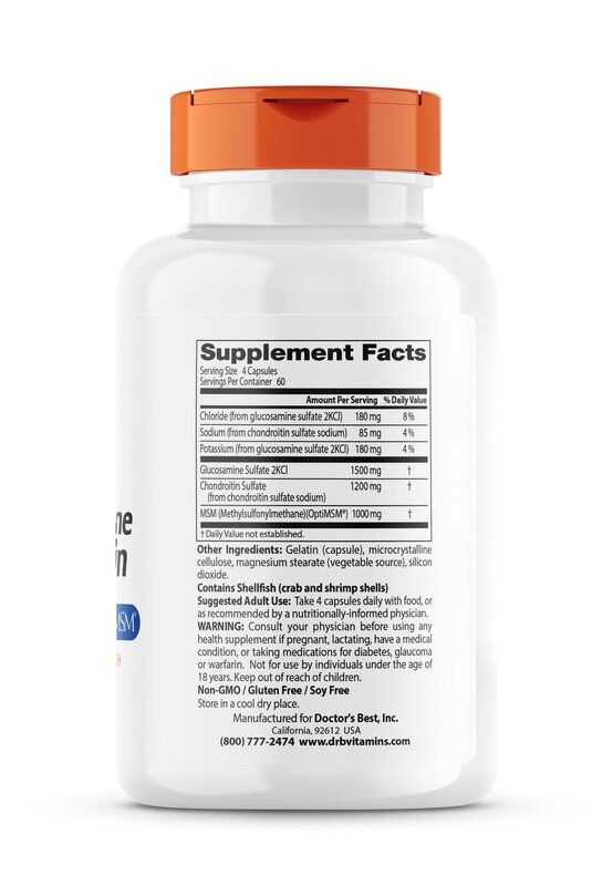 Doctor's Best - Glucosamine - Chondroitin - MSM - 240 caps