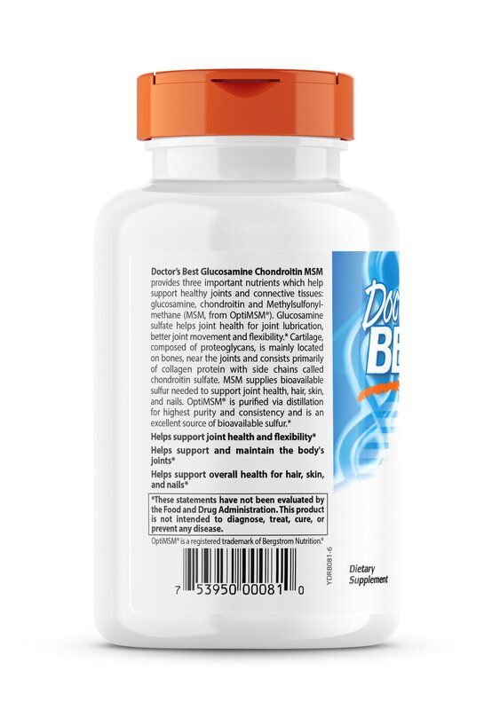 Doctor's Best Glucosamine - Chondroitin - MSM - 240 caps| Buy Now