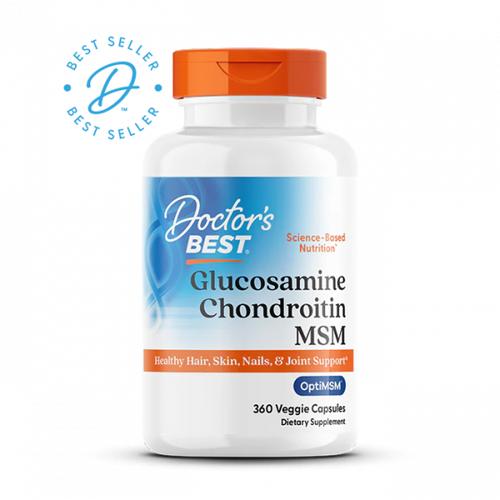 Doctor's Best - Glucosamine Chondroitin MSM with OptiMSM - 360 caps