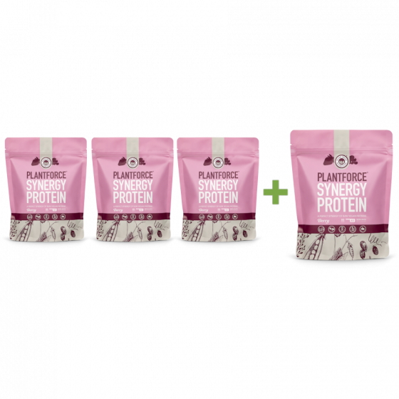 Plantforce - Synergy Proteïne Berry - 800 g - 3+1 gratis