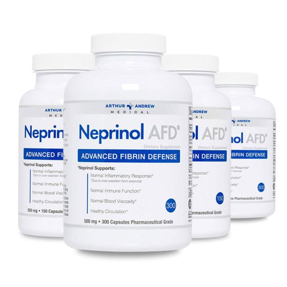 Arthur Andrew - Neprinol - 300 capsules - 3+1 FREE (+ Serrapeptase & Nattokinase)