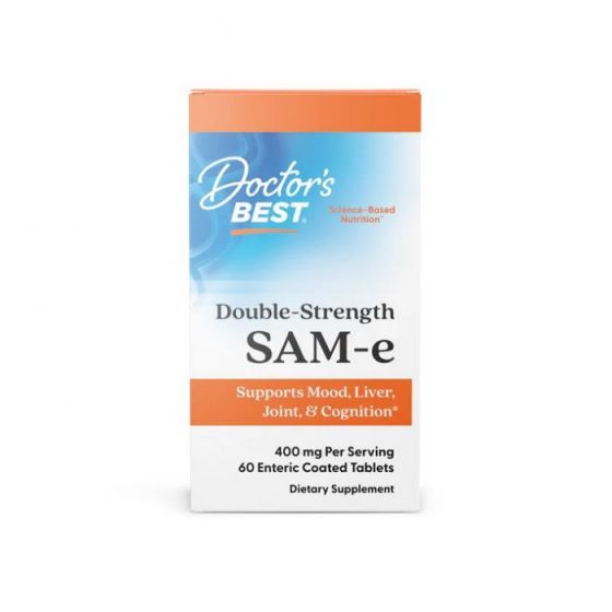 Doctor's Best - SAM-e, 400mg Double-Strength - 60 tablets