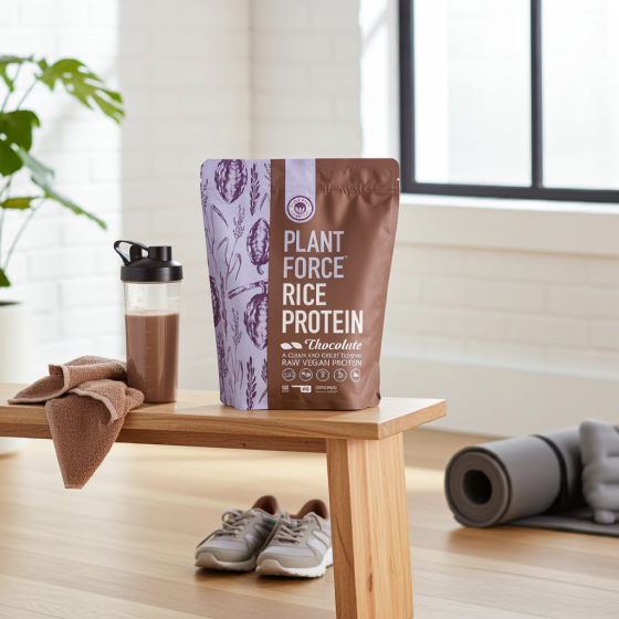 Plantforce – Rijst Proteïne Chocolade – 800 g (40 porties) | Vegan eiwitpoeder met natuurlijke chocoladesmaak