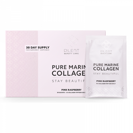 plent viscollageen pink raspberry met vitamine C - 30 sachets
