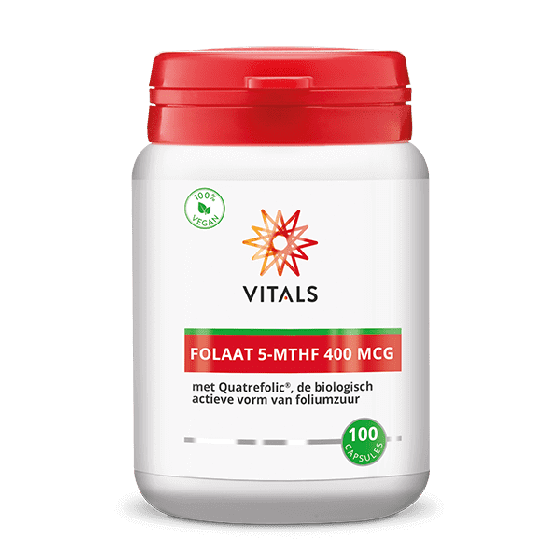 Vitals - Folaat 5-MTHF - 100 capsules (400 mcg)