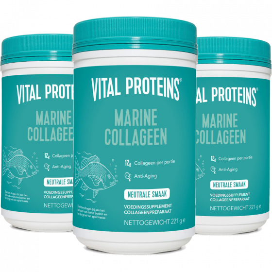 Vital Proteins - Marine Collageen - 3 x 221g Voordeelpakket