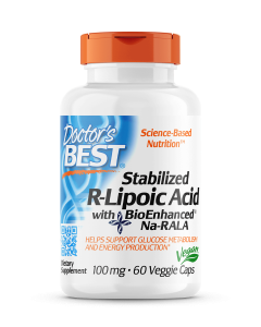 Doctor's Best - Stabilized R-Lipoic Acid with BioEnhanced Na-RALA - 60 Veggie Caps (100 mg)