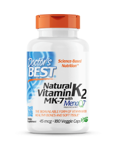 Doctor's Best - Vitamine K2 - MenaQ7® - 180 V-Caps (45 mcg)