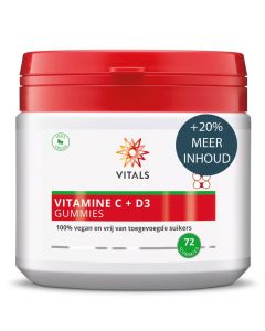 Vitals - Vitamine C + D3 Gummies - 72 gummies (20% meer)