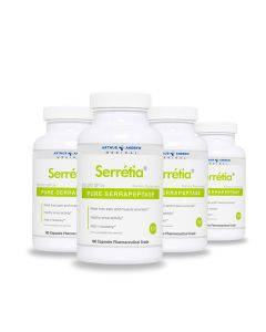 Arthur Andrew - Serretia (Serrapeptase) - 180 capsules (3+1 FREE) 