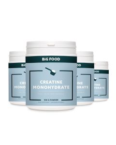Big Food - Creatine Poeder Monohydrate - 4x500g - 3+1 GRATIS