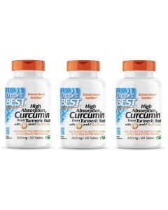 Doctor's Best - High Absorption Curcumin - 120 tabletten (1000 mg)