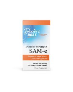 Doctor's Best - SAM-e, 400mg Double-Strength - 60 tablets