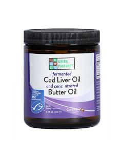 Green Pasture - Fermented Cod Liver Oil / Butter Oil Blend - 188ml Gel (Cinnamon)