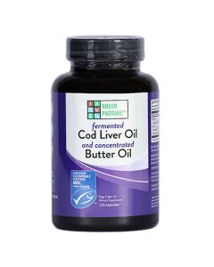 Green Pasture - Fermented Cod Liver Oil / Butter Oil Blend - 120 Capsules