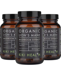 KiKi Health - Lion’s Mane’s Extract - Bio – 3 x 60 Vegicaps Voordeelpakket