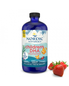 Kinderen DHA, 530mg Omega-3 Aardbei - 473 ml - Nordic Naturals