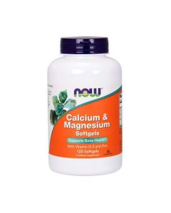 Now Foods - Calcium & Magnesium & Vit D - 120 soft gels