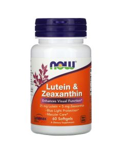 NOW3064 Lutein & Zeaxanthin - 60 soft gels