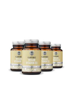 Plantforce - Vegan Vitamin D3 - 120 softgels (3+1 FREE)