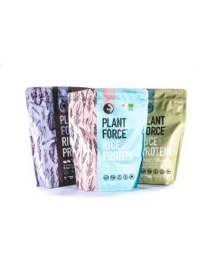 Plantforce - Rijst Proteine - 3 smaken Combinatie - 3 x 800 gram