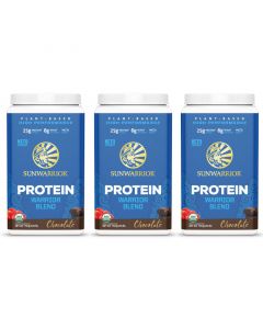 Sunwarrior - Warrior Blend Proteine - Chocolade - 3 x 750 g (voordeelpakket)