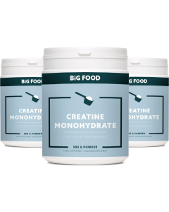Big Food - (3x) Creatine Poeder Monohydrate  - 500g