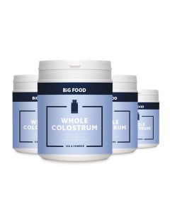 Big Food - Whole Colostrum - 4 x 250g - 3+1 GRATIS - Voordeelpakket Aanbieding