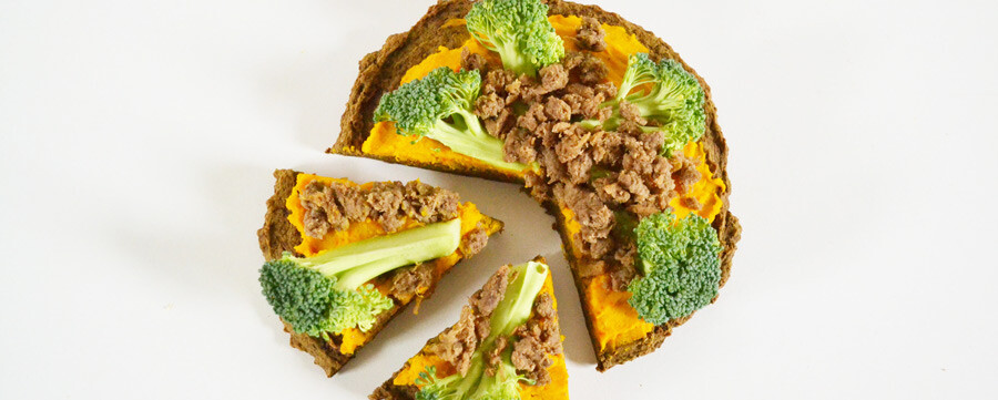 vegan proteïne pizza