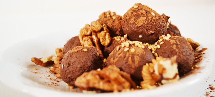 vegan proteïne truffels